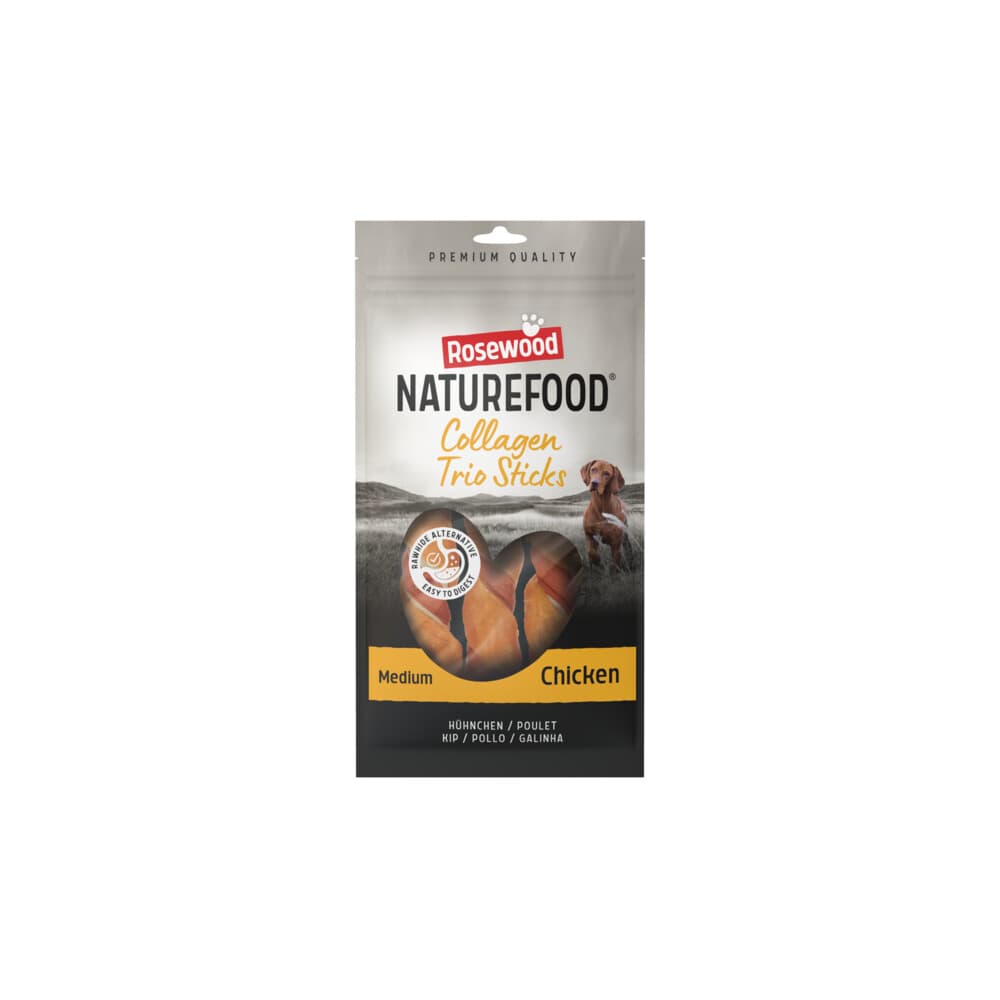 Rosewood Naturefood Hondensnack Collageen Trios Chicken M 90 gr