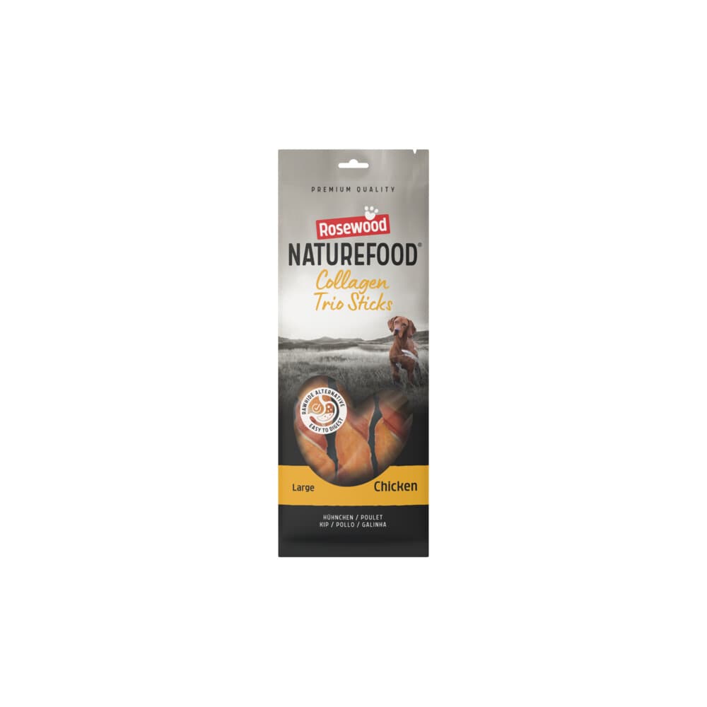 Rosewood Naturefood Hondensnack Collageen Trios Chicken L 240 gr