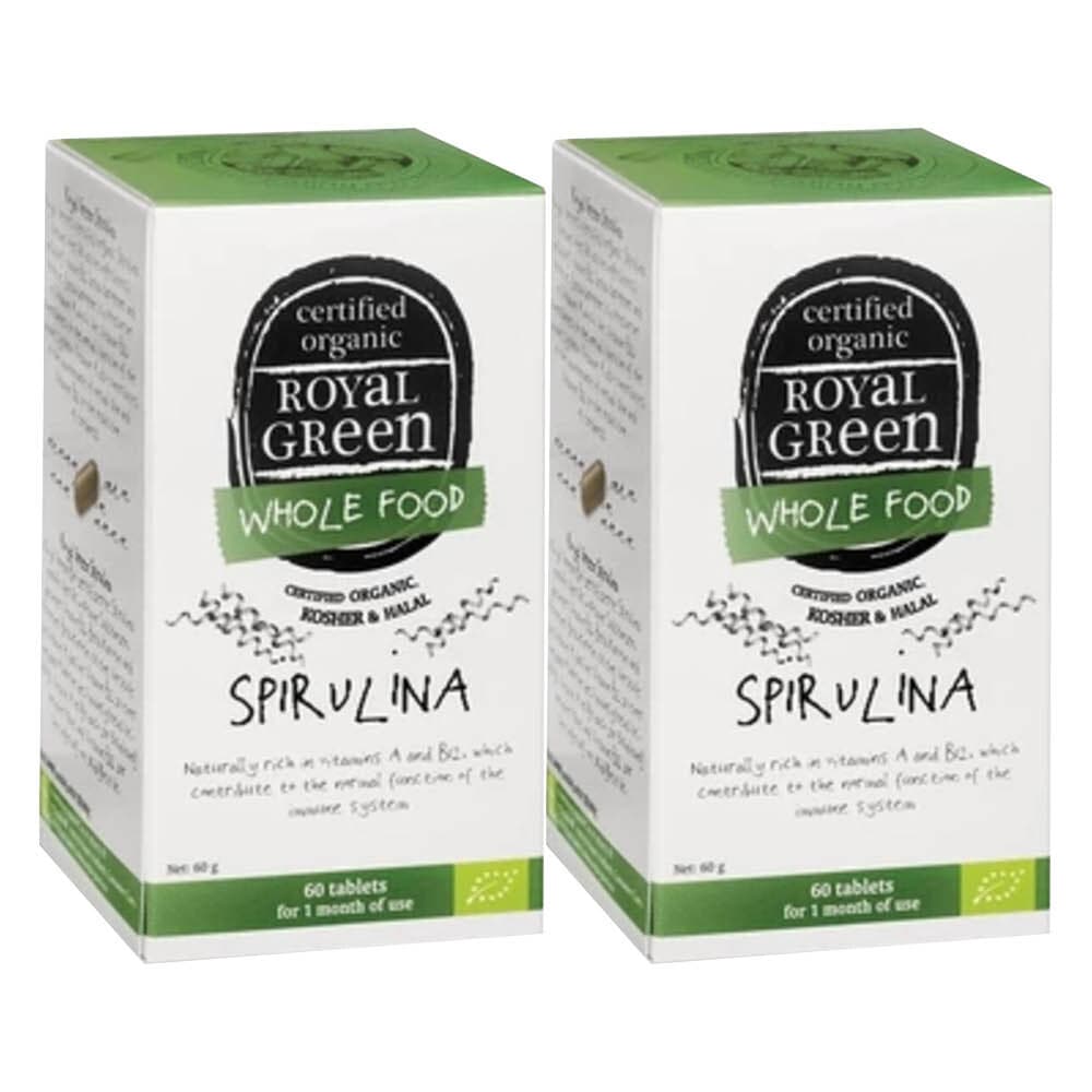 2x Royal Green Superfood Spirulina 60 tabletten