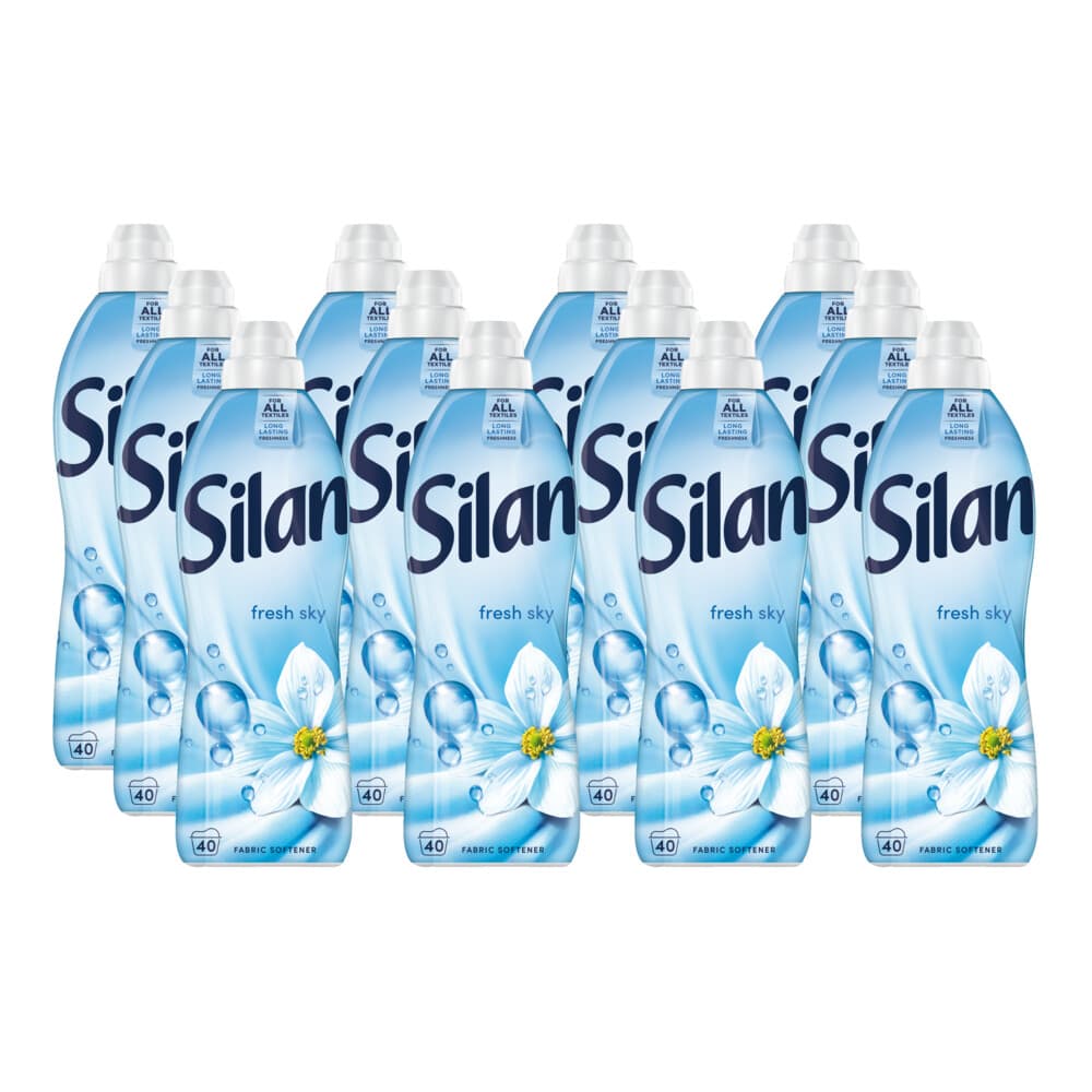 12x Silan Wasverzachter Fresh Sky 40 Wasbeurten 880 ml