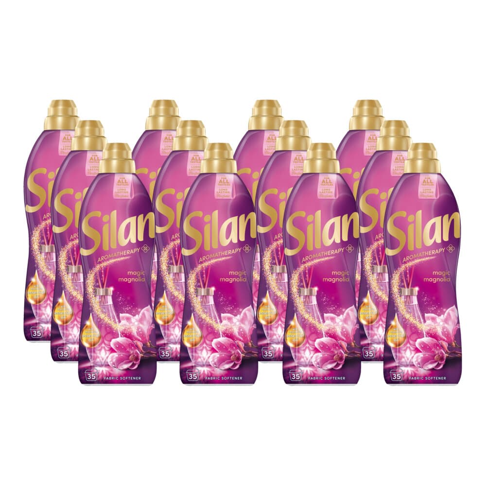 12x Silan Wasverzachter AT Magic Magnolia 35 Wasbeurten 770 ml