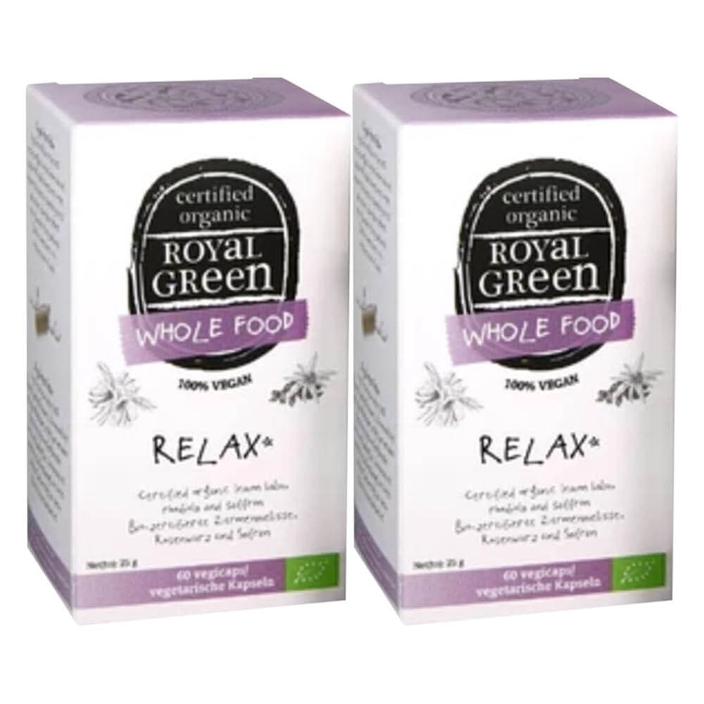 2x Royal Green Relax Biologisch 60 vegacapsules