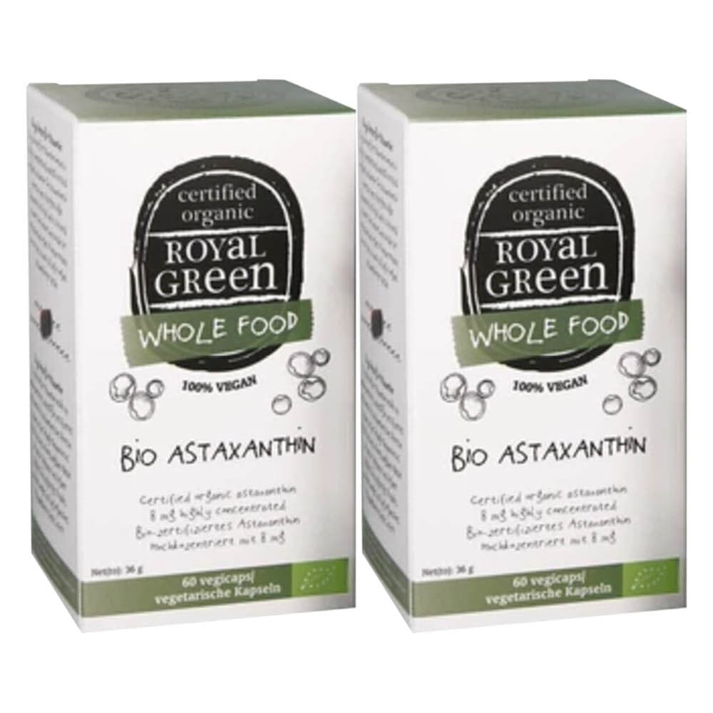2x Royal Green Astaxanthine Biologisch 60 vegacapsules