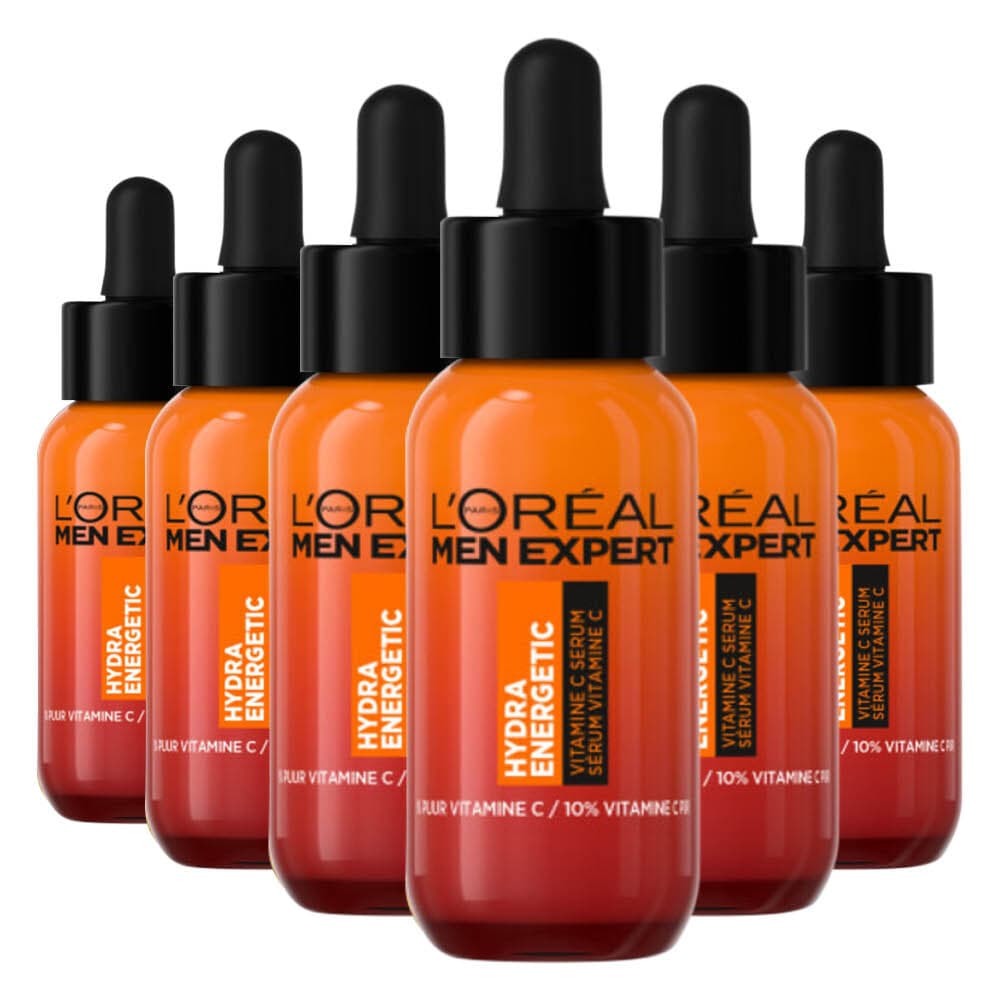6x L'Oréal Men Expert Hydra Energetic Vitamin C Serum 30 ml