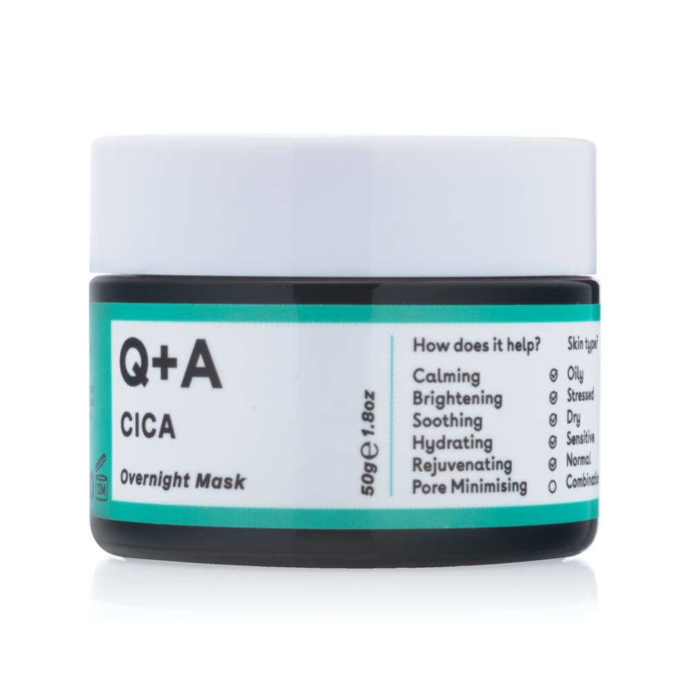 2e halve prijs: Q+A Overnight Mask Cica 50 gr