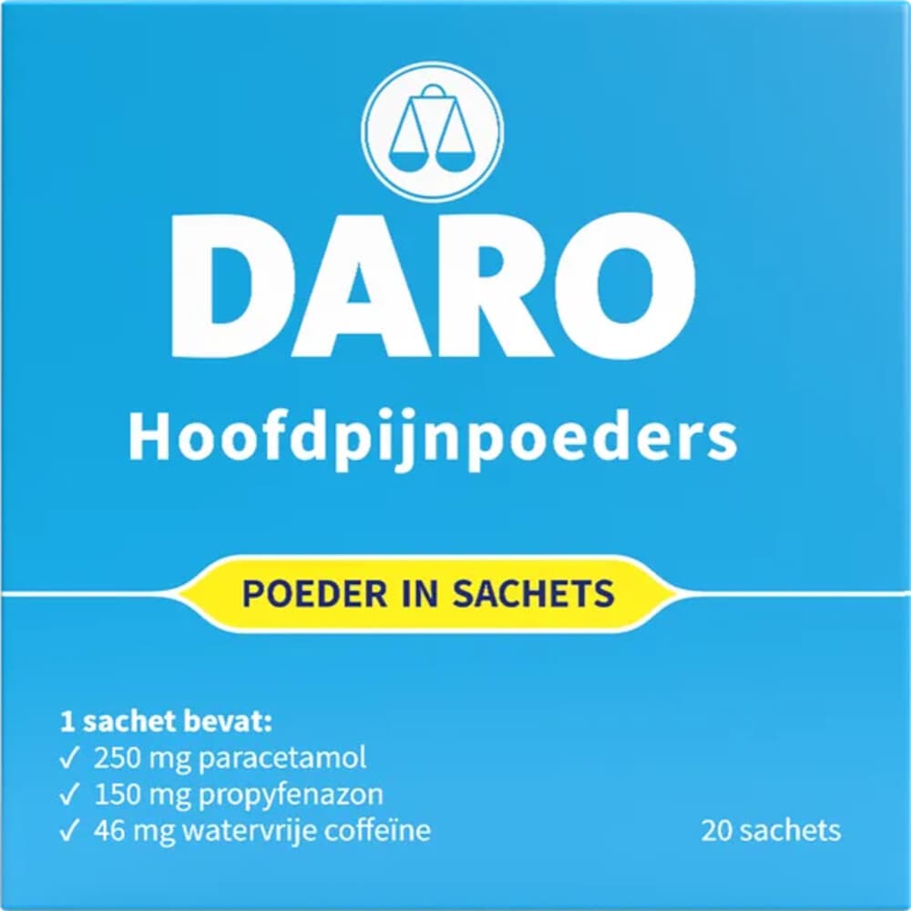 Daro Hoofdpijnpoeders 20 stuks