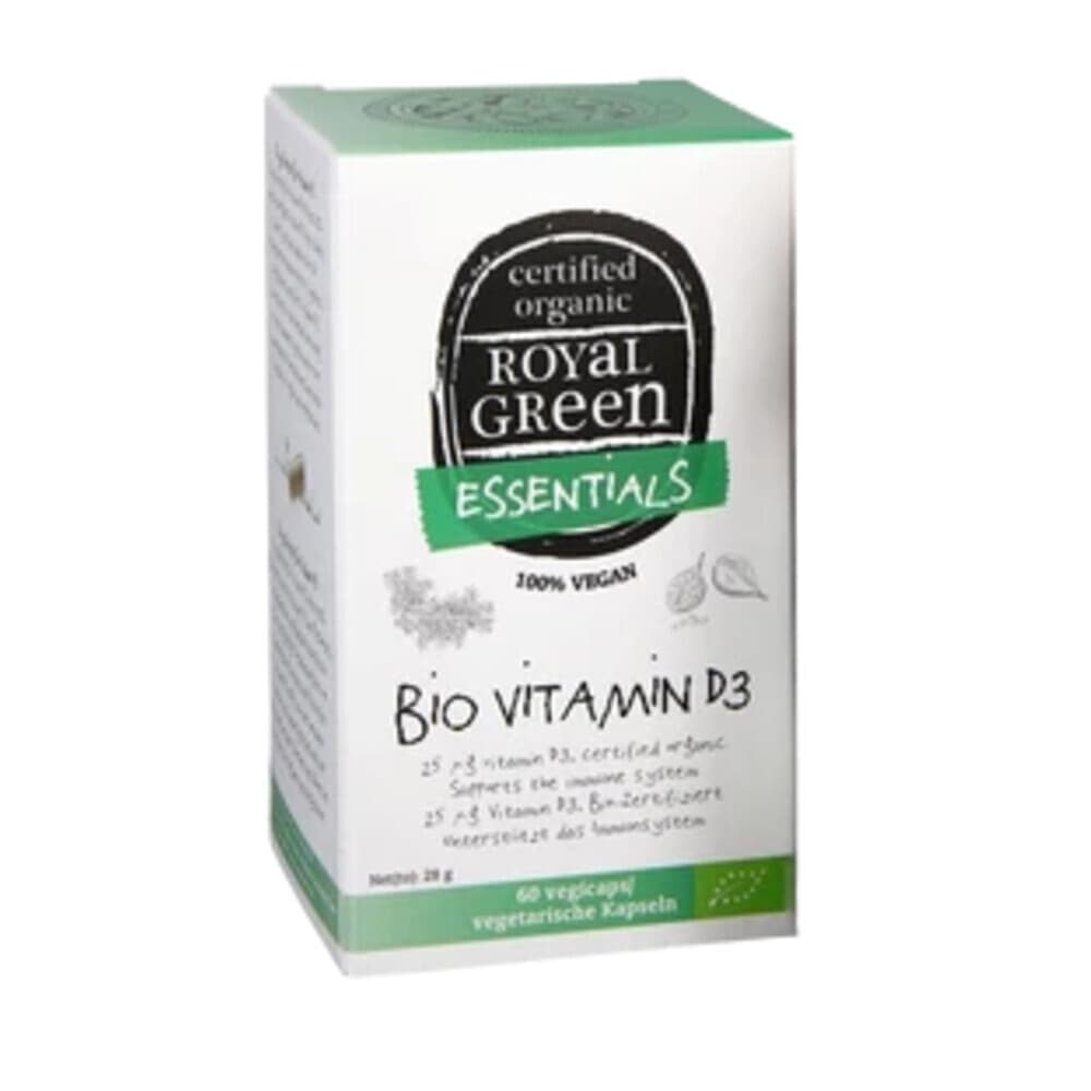 2x Royal Green Vitamine D3 Biologisch 60 vegacapsules