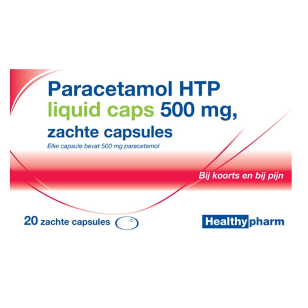 Healthypharm Paracetamol 500 mg Liquid Caps 20 capsules