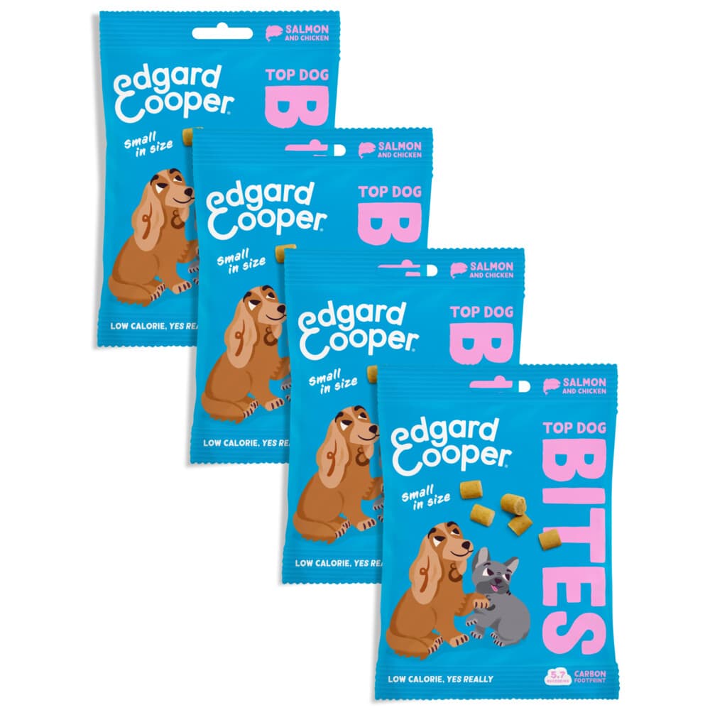 4x Edgard&Cooper Adult Bite S Zalm&Kip 50 gr