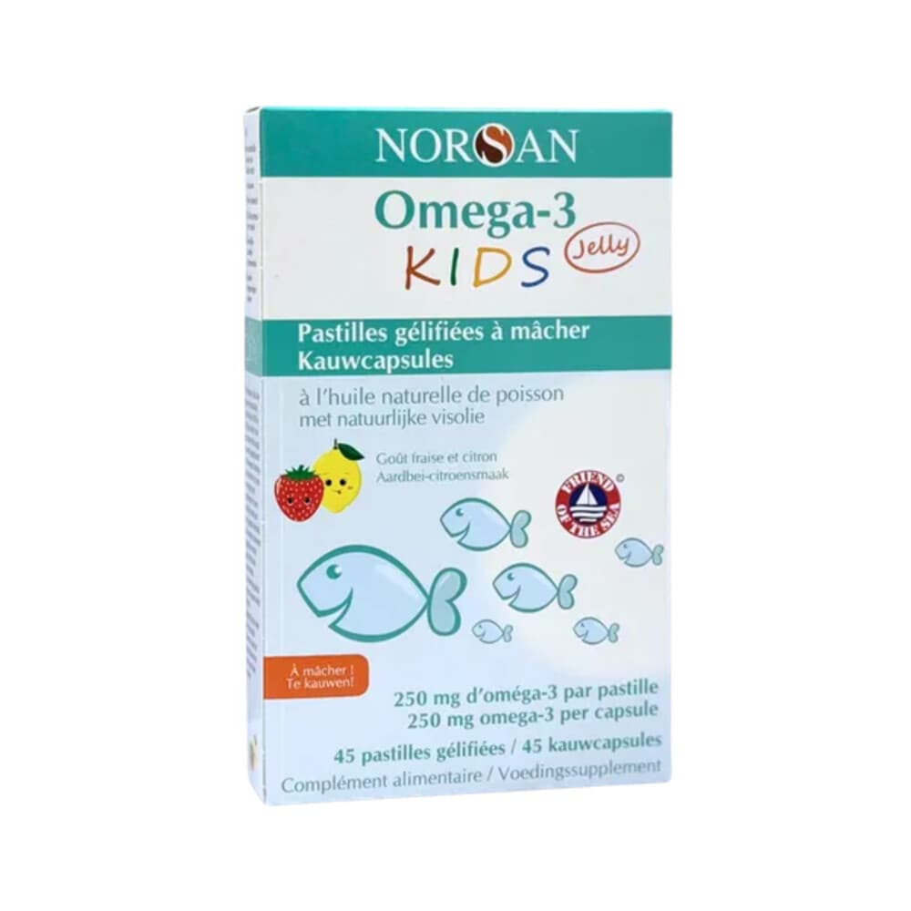 2x Norsan Omega 3 Kids Jelly Kauwcapsules 45 capsules