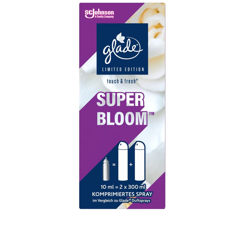 12x Glade Luchtverfrisser Mini Spray Navulling Superbloom 10 ml