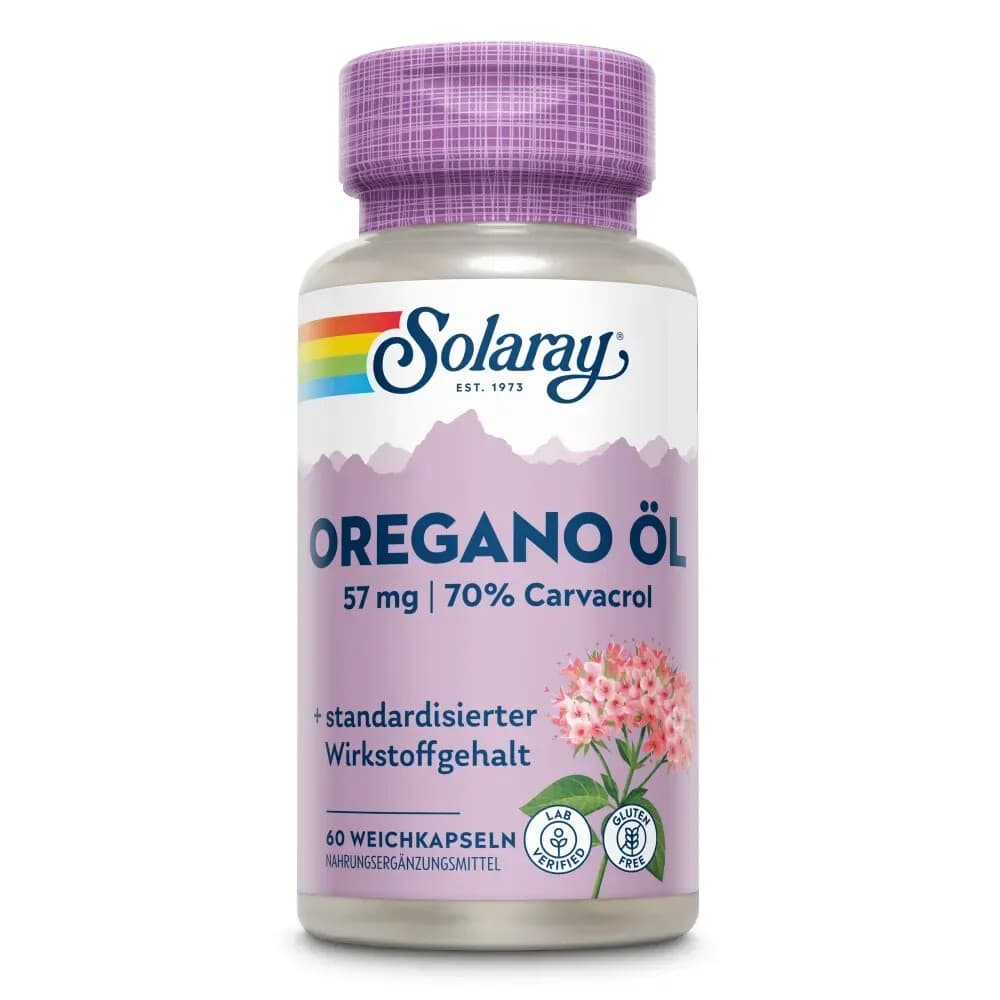 Solaray Oregano-olie 70% Carvacrol 60 softgels