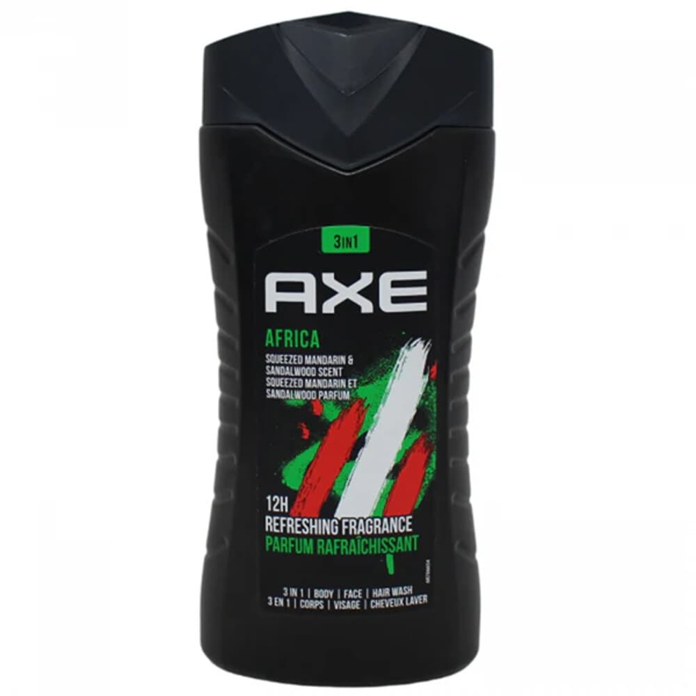 6x Axe 3-in-1 Douchegel Africa 250 ml