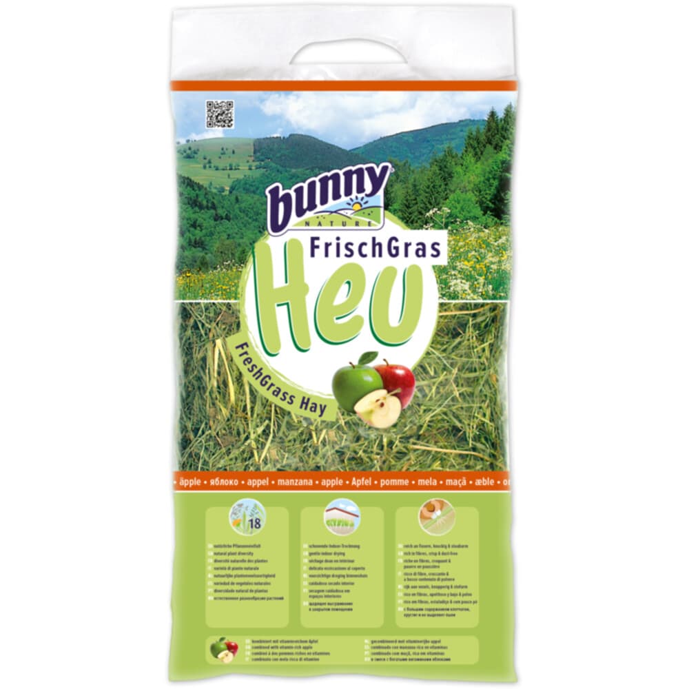 Bunny Nature Knaagdiervoer Vers Gras Hooi Appel 500 gr