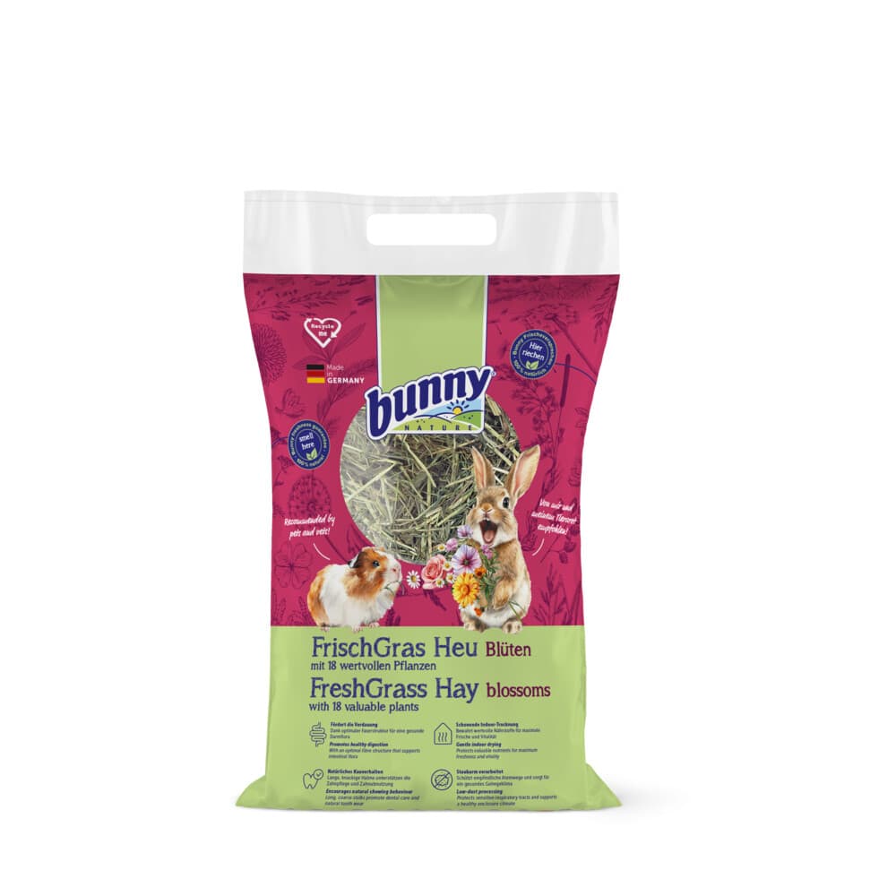 Bunny Nature Knaagdiervoer Vers Gras Hooi Bloesem 500 gr