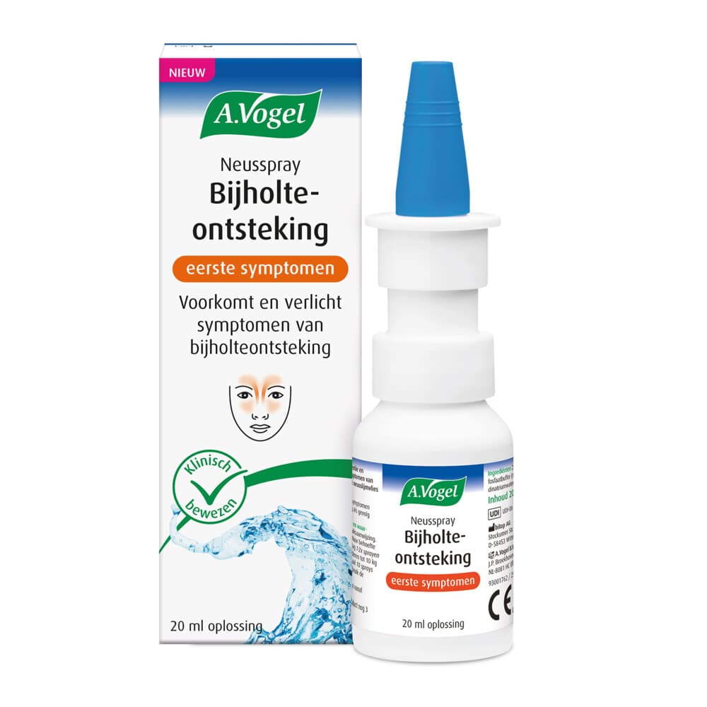 A.Vogel Neusspray Bijholteontsteking Eerste Symptomen 20 ml