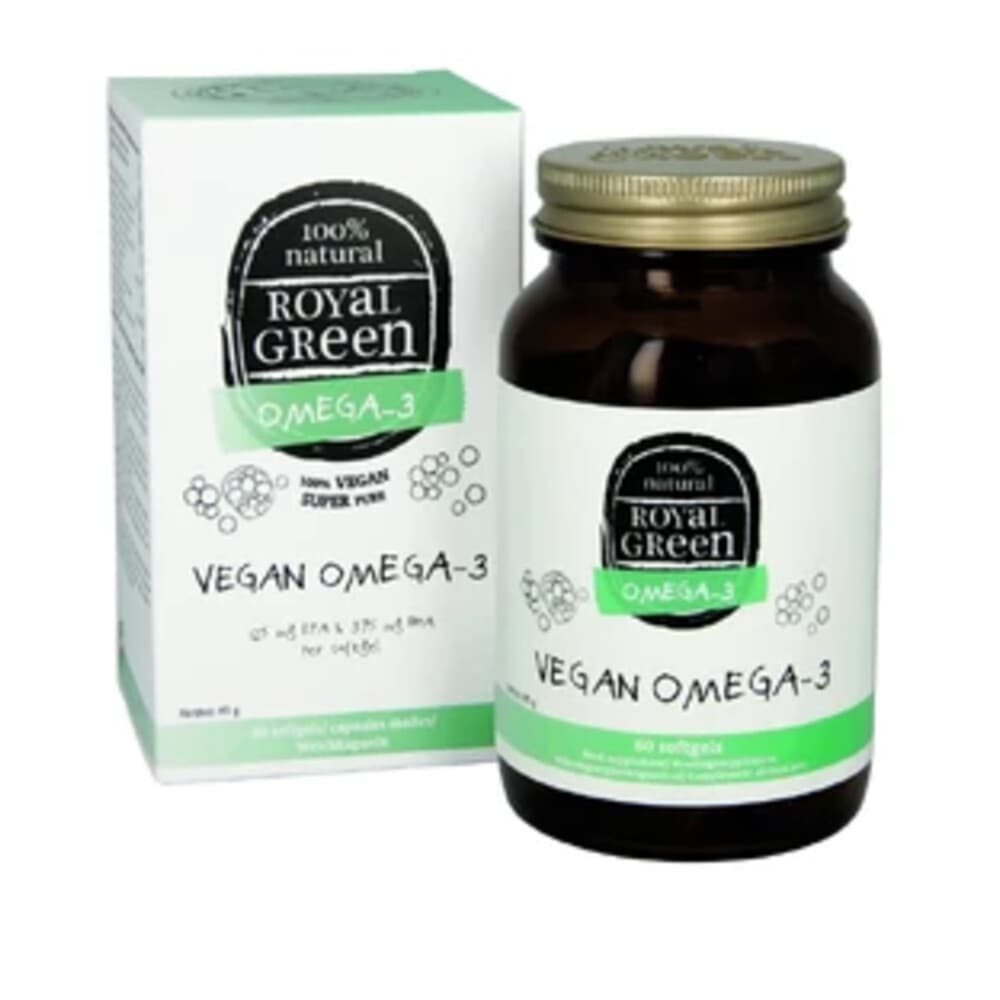 2x Royal Green Omega 3 Vegan 60 softgels