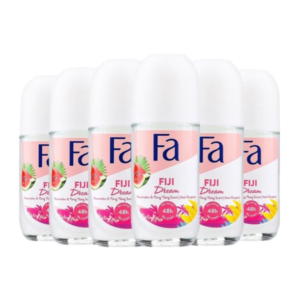 6x Fa Deodorant Roller Fiji Dream 50 ml