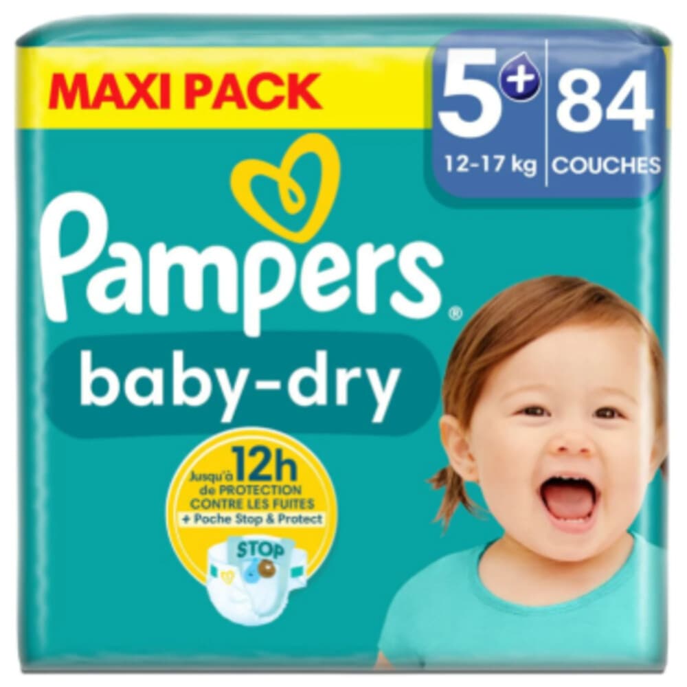 Pampers Baby Dry Luiers Maat 5+ (12-17 kg) 84 stuks