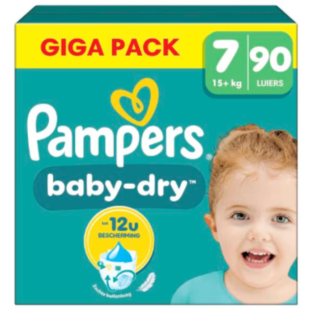 Pampers Baby Dry Luiers Maat 7 (15+ kg) 90 stuks