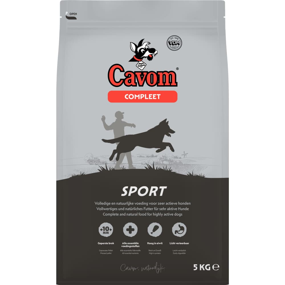 Cavom Hondenvoer Droog Compleet Sport 5 kg