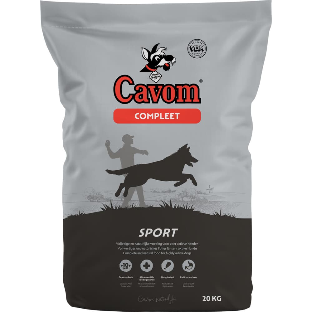 Cavom Hondenvoer Droog Compleet Sport 20 kg