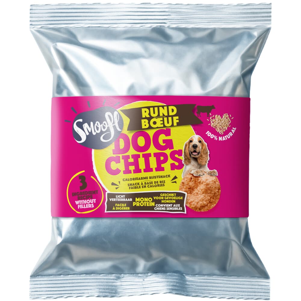 Smoofl Hondensnack Dog Chips Rund 50 gr