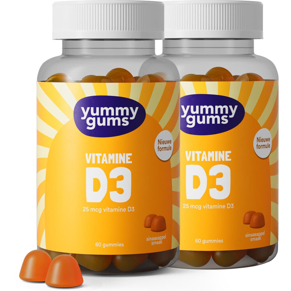 2x Yummygums Vitamine D3 60 gummies