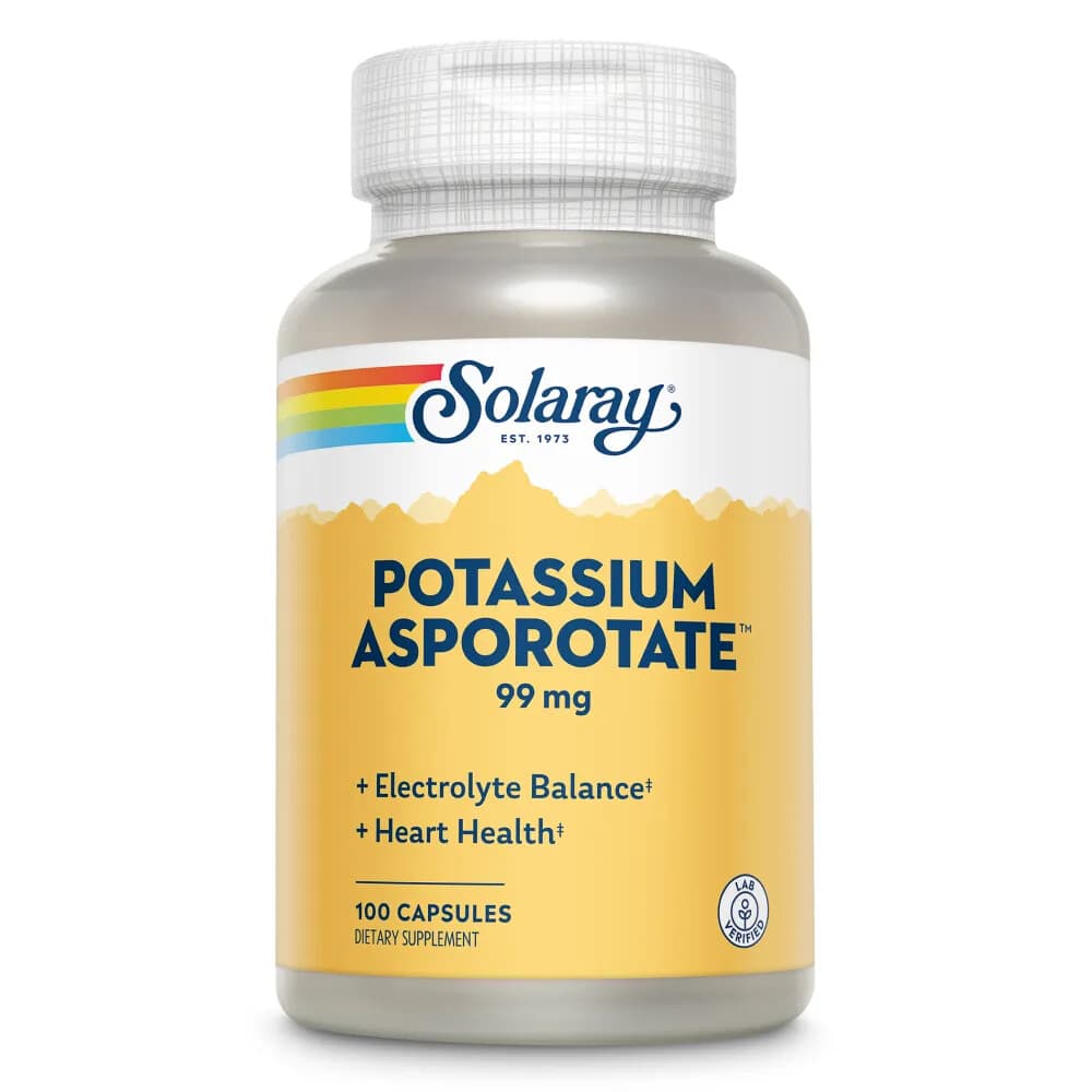 Solaray Kalium Asporotat 99 mg(Potassium) 100 capsules