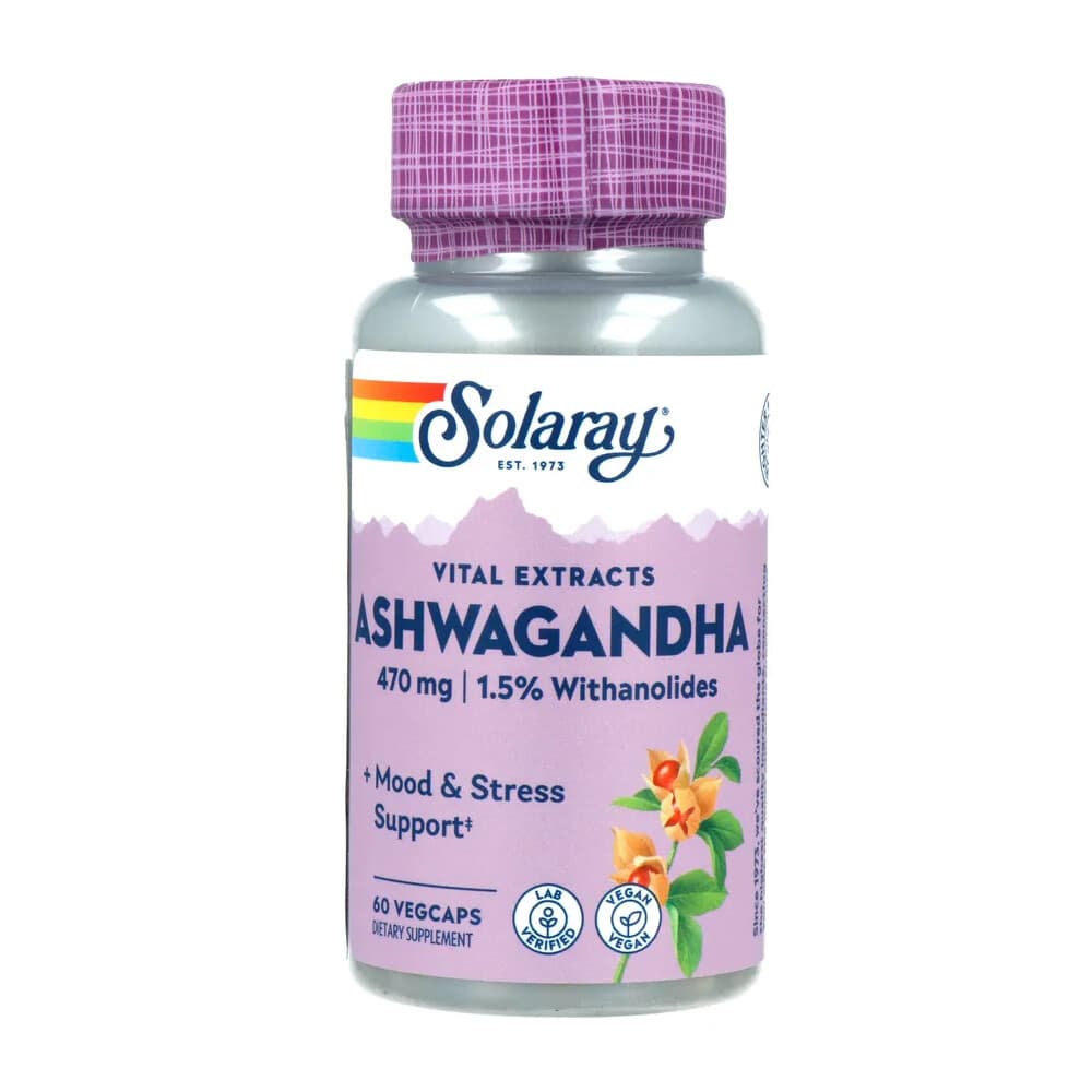 Solaray Ashwagandha Extract 60 capsules