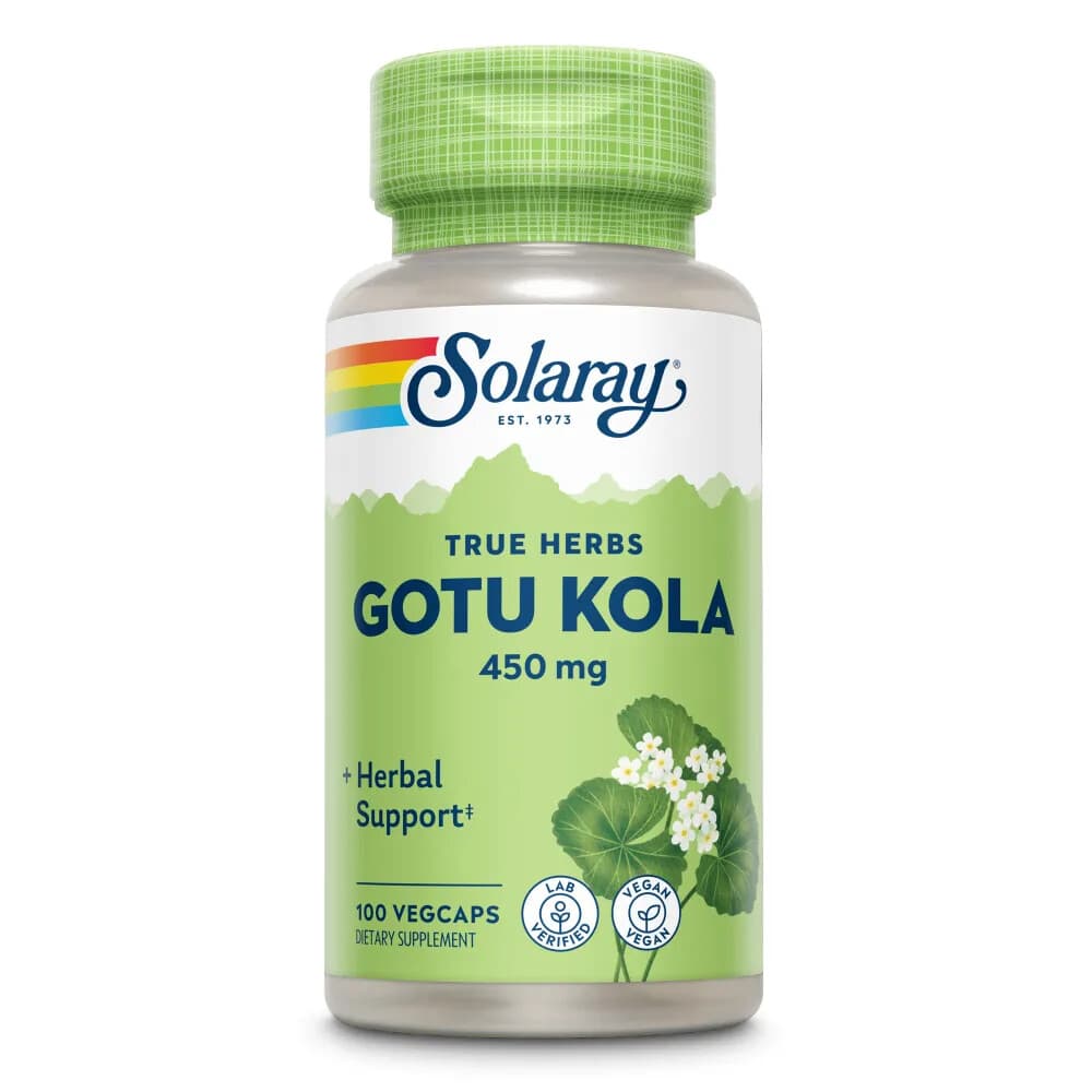Solaray Gotu Kola (Centella Asiatica) 100 vegacapsules