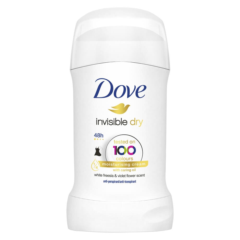 6x Dove Deodorant Stick Invisible Dry 40 ml