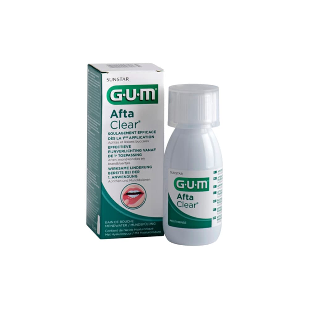 4x GUM AftaClear Mondwater 120 ml