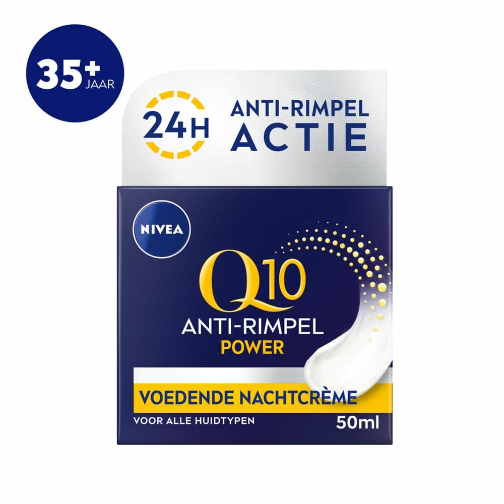 1+1 gratis: NIVEA Q10 Nachtcrème Power Anti-Rimpel 50 ml