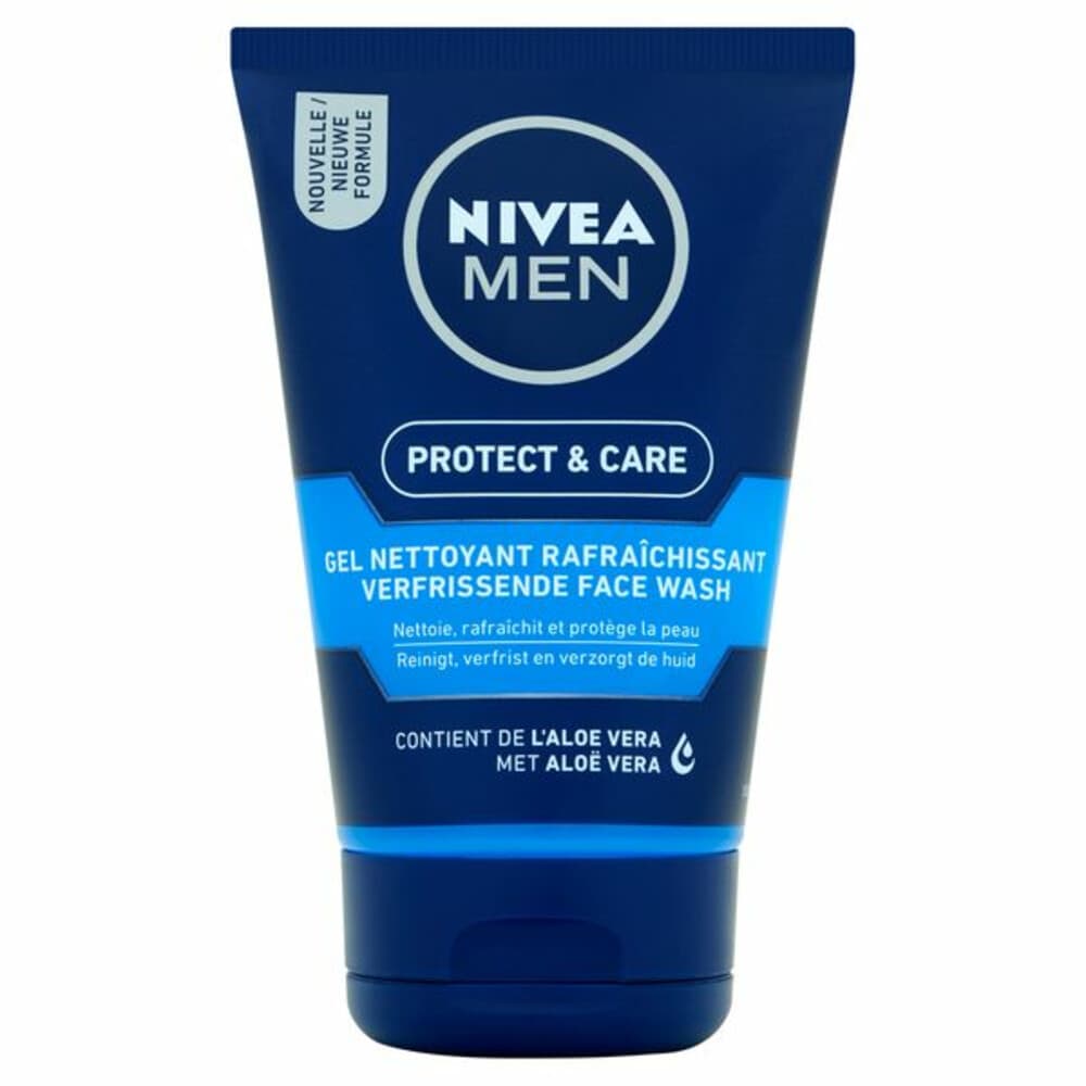 3x NIVEA Men Face Wash Protect&Care 100 ml