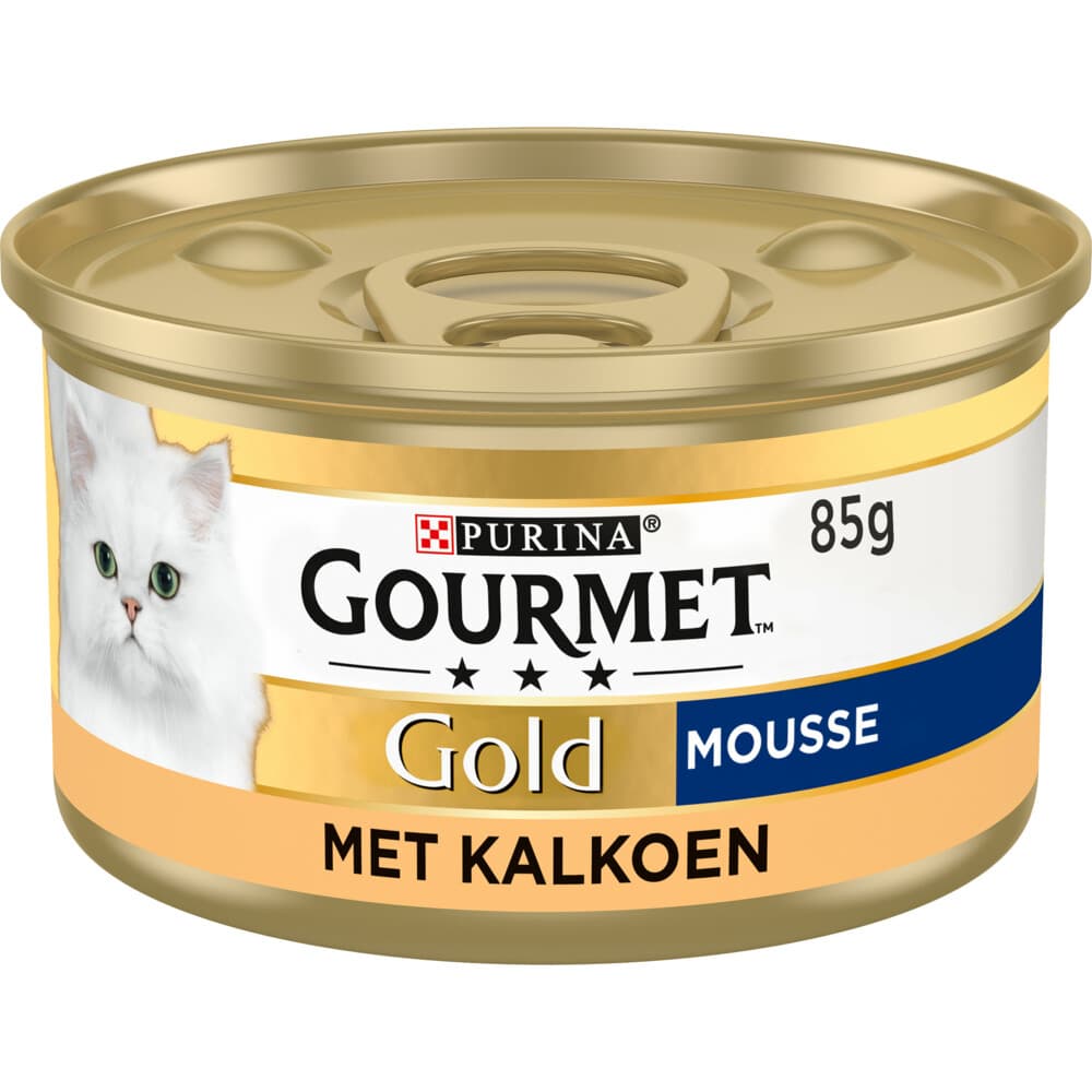 Gourmet Gold Kattenvoer Nat Mousse Kalkoen 85 gr