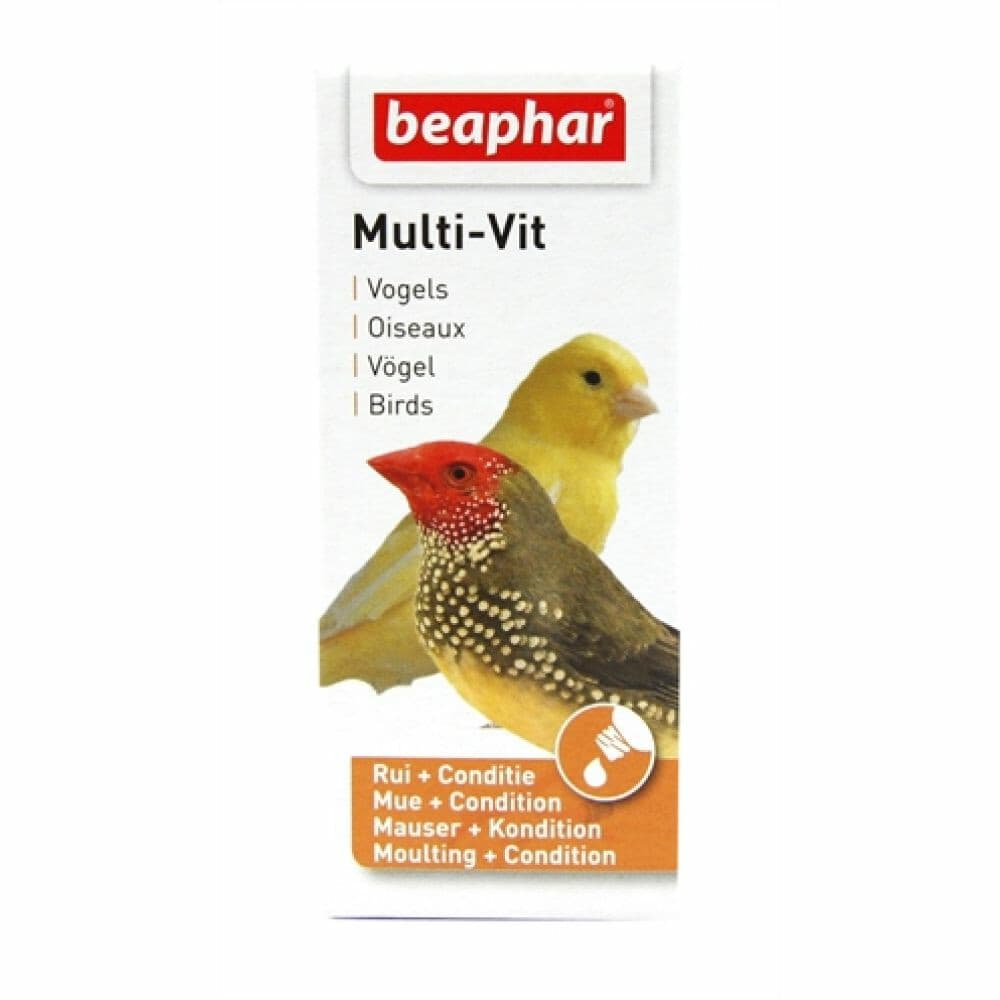 6x Beaphar Bogena Multi-Vitamine Papegaai 20 ml