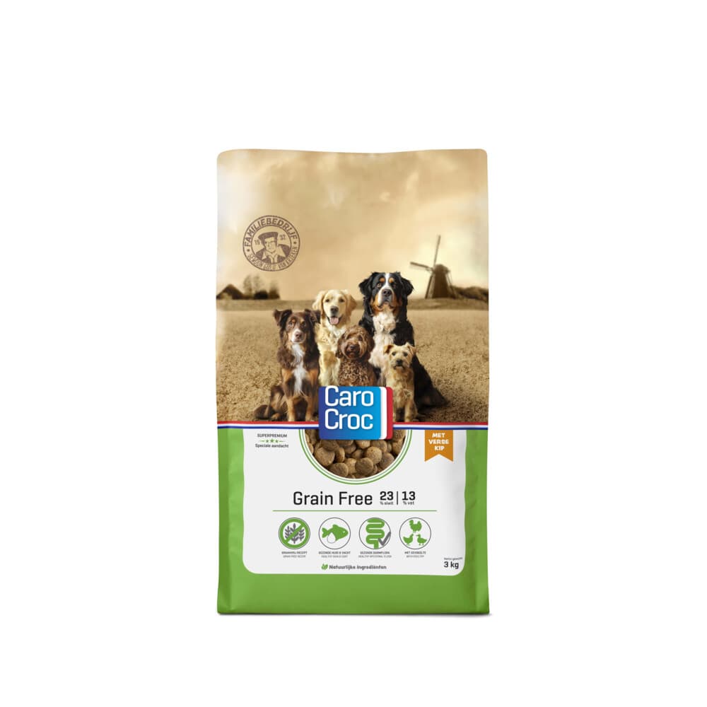 CaroCroc Hondenvoer Droog Graanvrij 3 kg