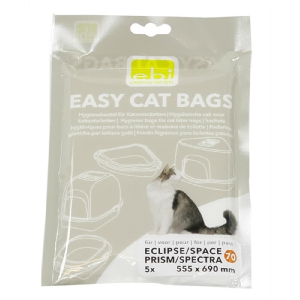 Ebi Easy-cat Kattenbakzakken Jumbo 5 stuks
