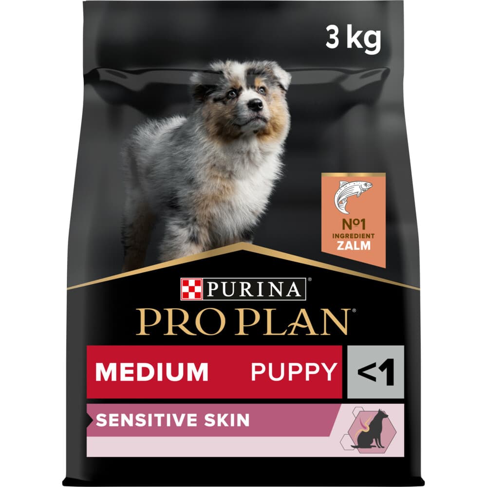 Pro Plan Hondenvoer Droog Puppy Medium Sensitive Skin Zalm 3 kg