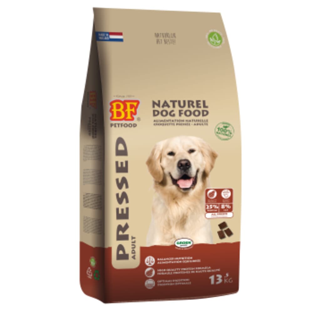 BF Petfood Vleesbrok Geperste Hondenbrokken Adult 13,5 kg