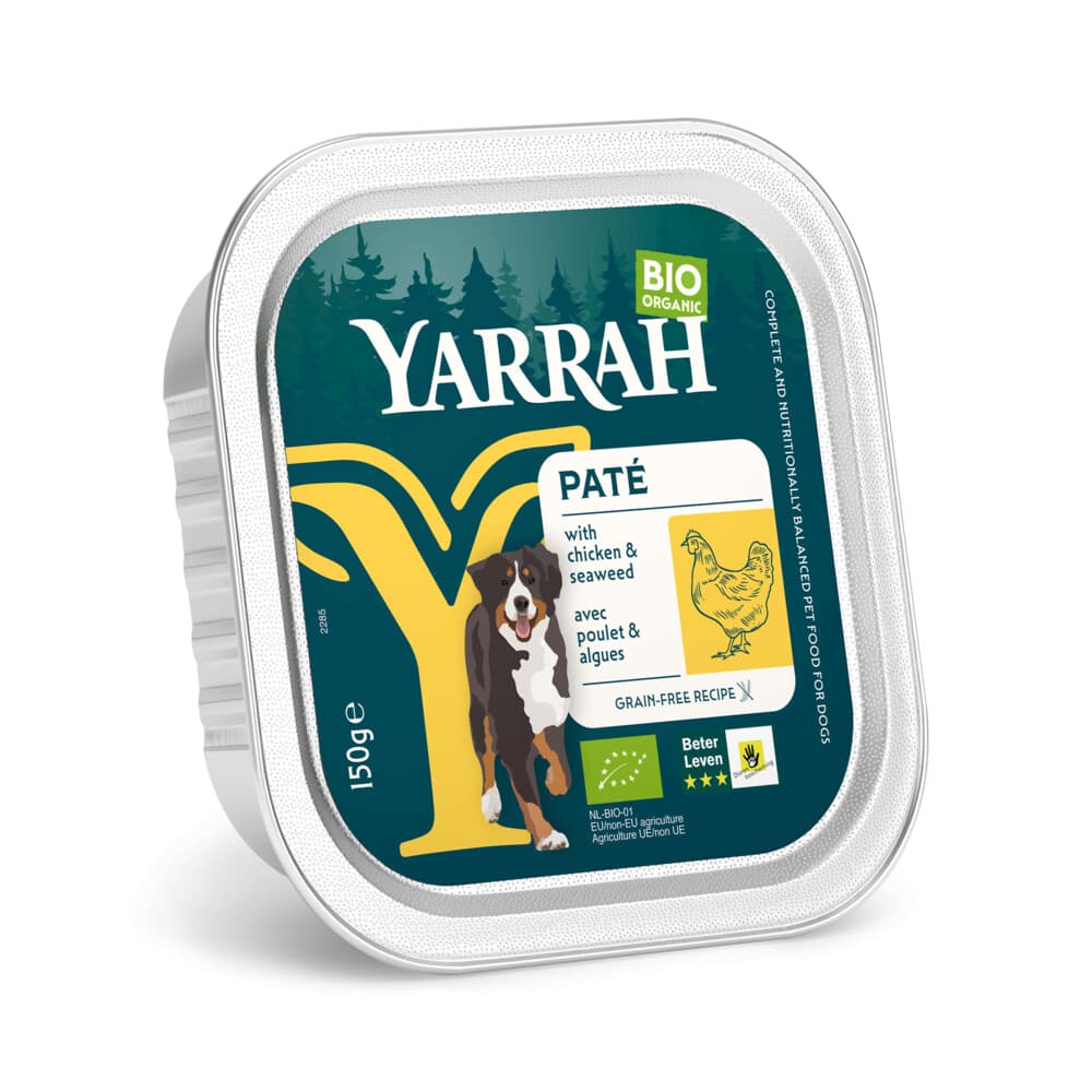Yarrah Bio Hondenvoer Paté Kip 150 gr