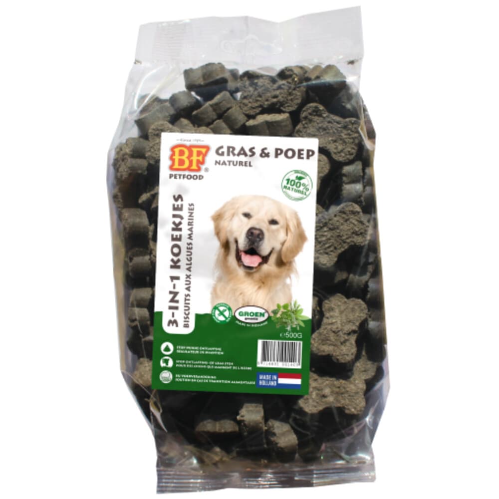 BF Petfood 3-in-1 Koekjes Naturel 500 gr