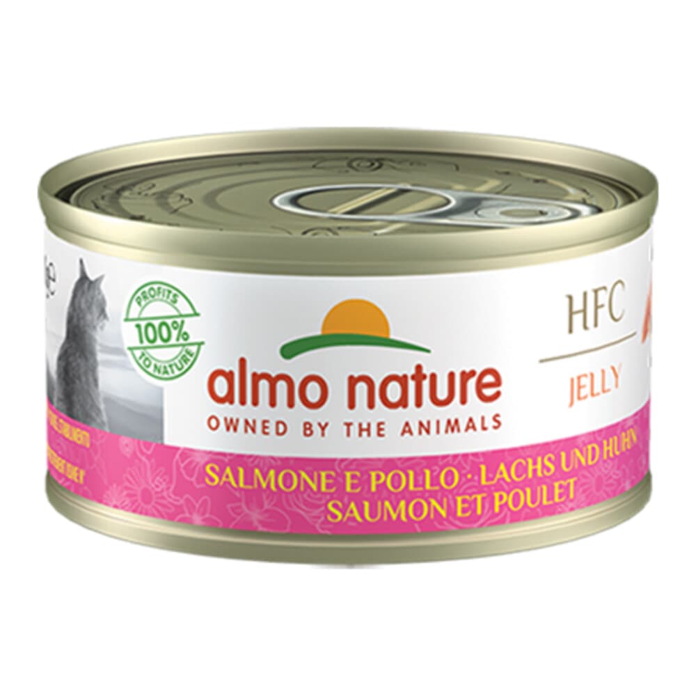 Almo Nature HFC Jelly Kattenvoer Nat Zalm&Kip 70 gr