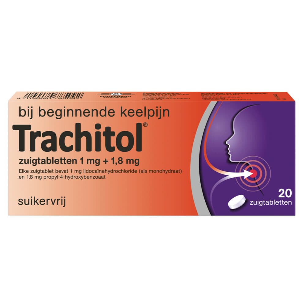Trachitol Suikervrij 20 zuigtabletten