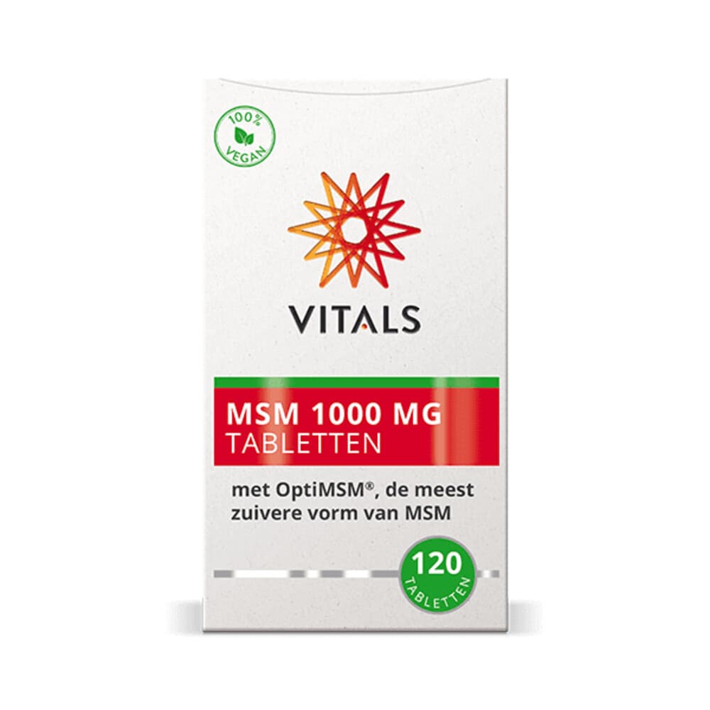 Gratis Verzending: Vitals Msm 1000mg 120 tabletten