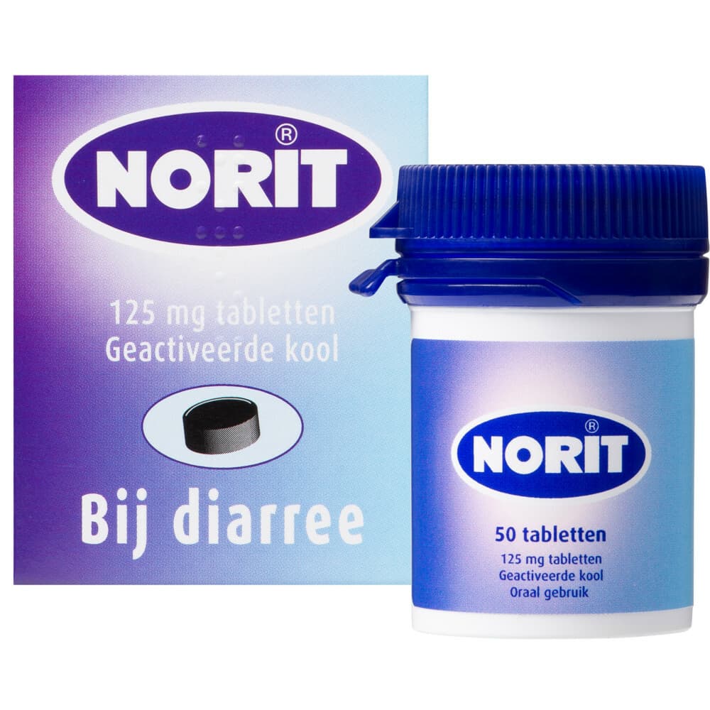 Norit Tabletten 125 mg 50 stuks