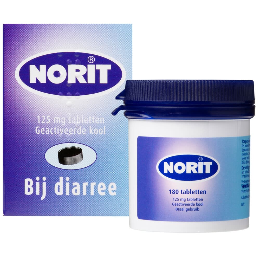 Norit Tabletten 125 mg 180 stuks