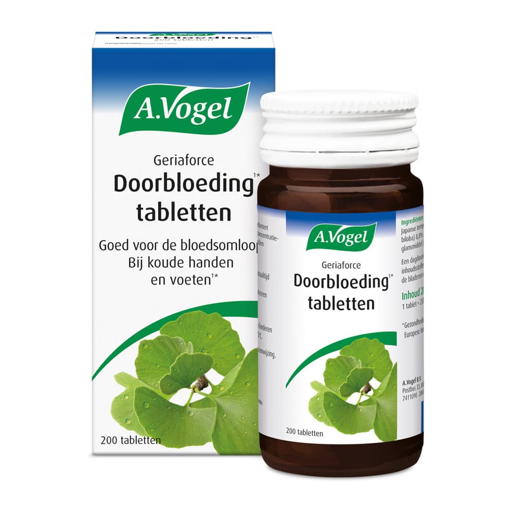 Gratis Verzending: A.Vogel Geriaforce Doorbloeding 200 tabletten