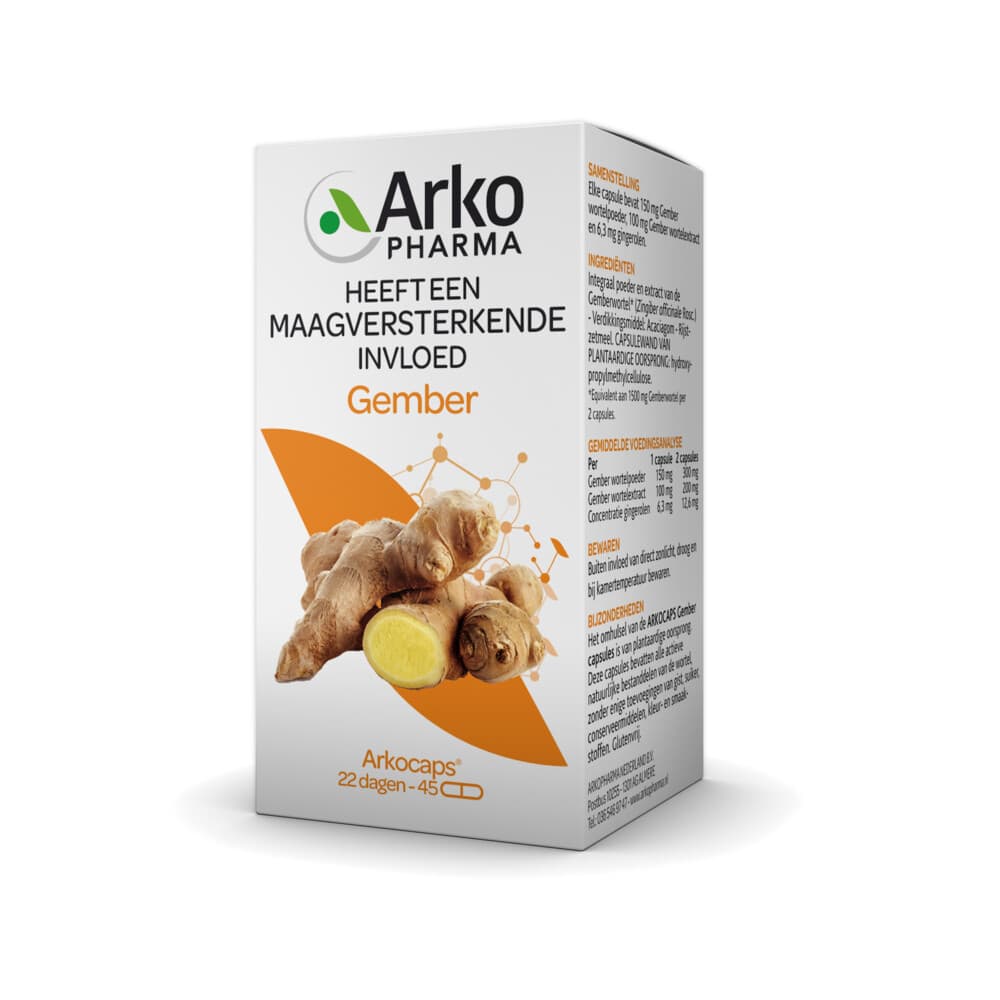 Gratis Verzending: Arkopharma Gember 45 capsules